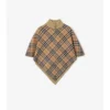 Check Wool Cape
