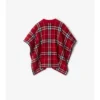Check Wool Cape