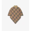 Check Wool Cape