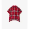 Check Wool Cape