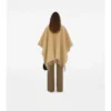 Check Wool Cape