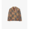 Check Wool Cardigan