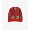 Check Wool Cardigan