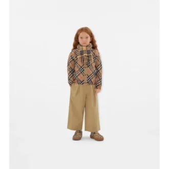Check Wool Cardigan