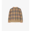 Check Wool Cardigan