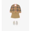 Check Wool Cardigan