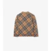 Check Wool Cardigan