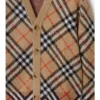 Check Wool Cardigan
