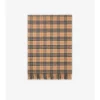 Check Wool Cashmere Blanket