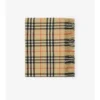 Check Wool Cashmere Blanket
