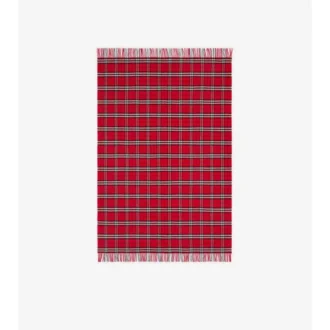 Check Wool Cashmere Blanket