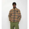 Check Wool Cashmere Blend Fleece