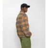 Check Wool Cashmere Blend Fleece