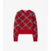 Check Wool Cashmere Blend Sweater