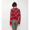 Check Wool Cashmere Blend Sweater