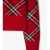 Check Wool Cashmere Blend Sweater