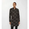 Check Wool Cashmere Bomber Jacket