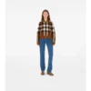 Check Wool Cashmere Bomber Jacket