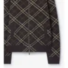 Check Wool Cashmere Bomber Jacket