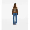Check Wool Cashmere Bomber Jacket