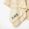 Check Wool Cashmere Cape