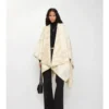 Check Wool Cashmere Cape