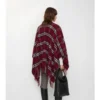 Check Wool Cashmere Cape