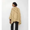 Check Wool Cashmere Cape