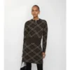 Check Wool Cashmere Cardigan