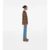 Check Wool Cashmere Cardigan