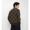 Check Wool Cashmere Cardigan