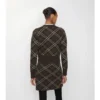 Check Wool Cashmere Cardigan