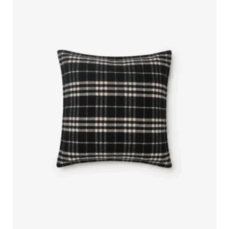 Check Wool Cashmere Cushion