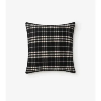 Check Wool Cashmere Cushion