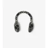 Check Wool Cashmere Earmuffs