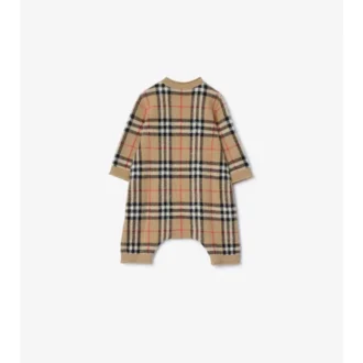 Check Wool Cashmere Jumpsuit