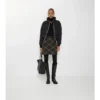 Check Wool Cashmere Skirt