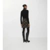 Check Wool Cashmere Skirt