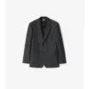 Check Wool Cashmere Tailored Jacket