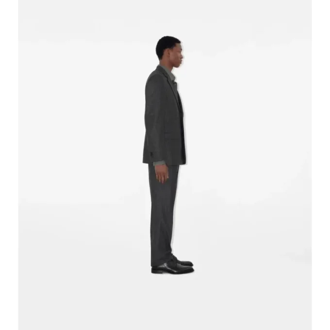 Check Wool Cashmere Tailored Jacket