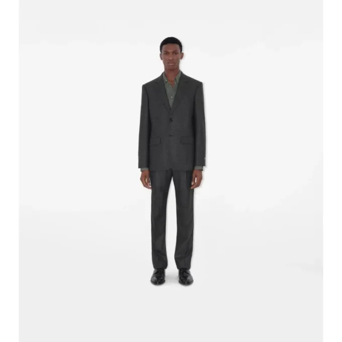 Check Wool Cashmere Tailored Jacket