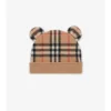 Check Wool Cashmere Teddy Beanie