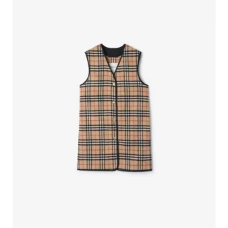 Check Wool Cashmere Warmer