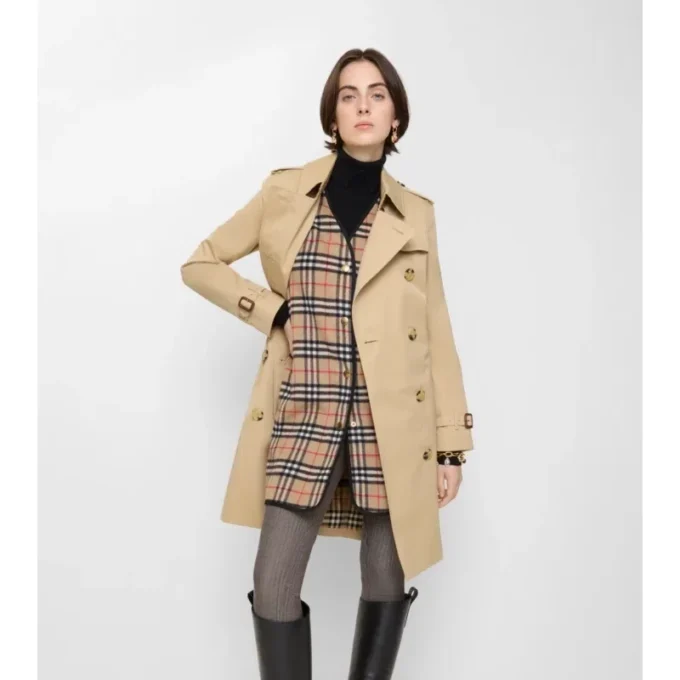 Check Wool Cashmere Warmer