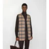 Check Wool Cashmere Warmer