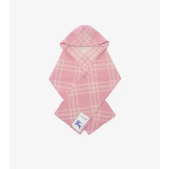 Check Wool Hooded Scarf