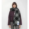 Check Wool Hooded Scarf