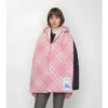 Check Wool Hooded Scarf