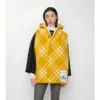 Check Wool Hooded Scarf