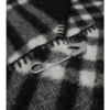 Check Wool Hooded Scarf